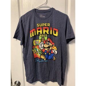 Super Mario Brothers Adventures Size M Graphic Tee T-Shirt